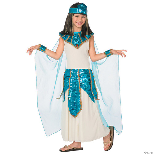 Morris Costumes Cleopatra Blue Gold Chld 12-14