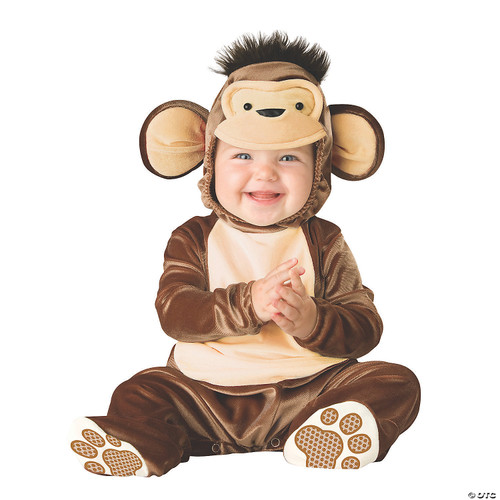 Fun World baby boys Mischievous Monkey infant and toddler costumes, Brown/Cream,