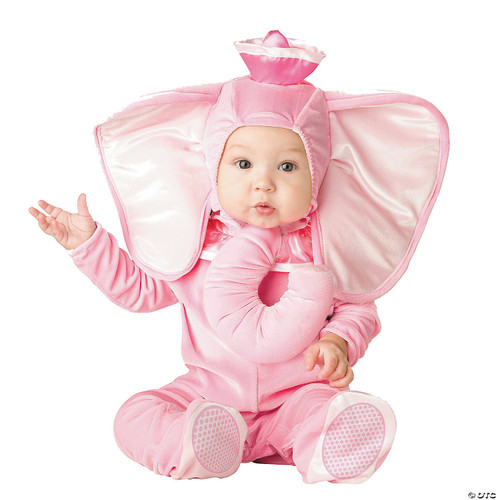 Lil Characters Unisex-Baby Infant Pink Elephant Costume, Pink, Large
