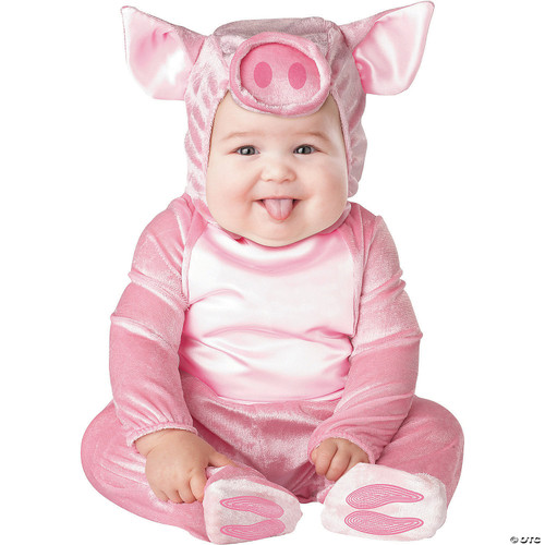 Lil Characters Unisex-Baby Newborn Piggy Costume, Pink, Small
