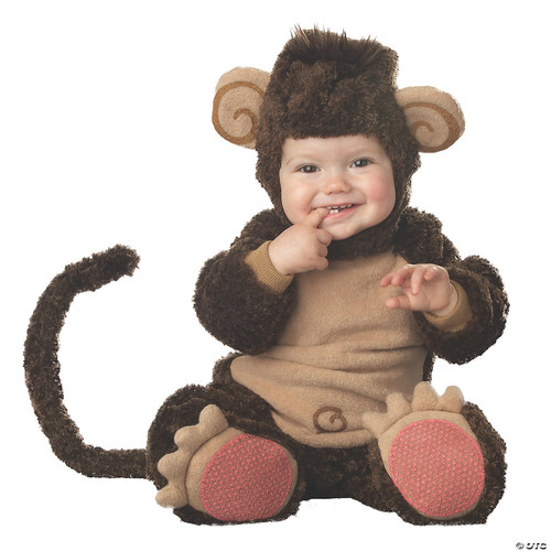 InCharacter Costumes Baby's Lil' Monkey Costume, Brown/Tan, Medium (12-18