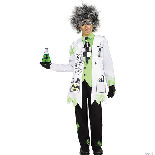 Fun World Mad Scientist Costume, Medium 8-10, Multicolor
