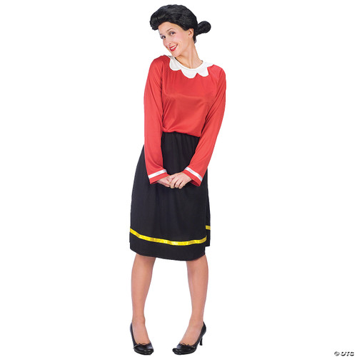 Women's Olive Oyl Halloween Costume (Size:10-14)