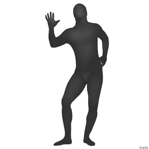 Fun World Costumes Zentai Skin Suit, Black, One Size