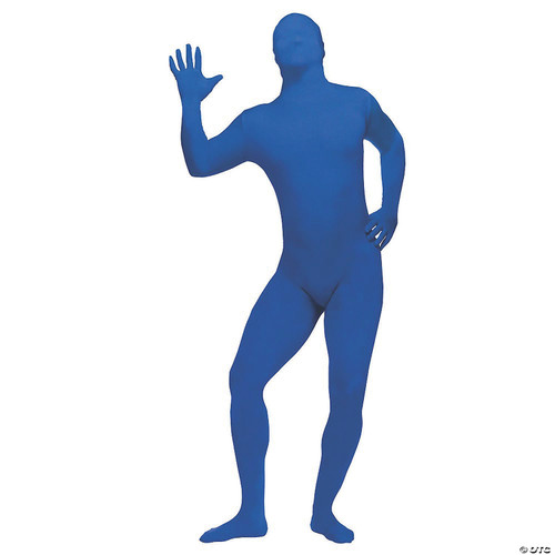 Fun World Costumes Zentai Skin Suit, Blue, One Size