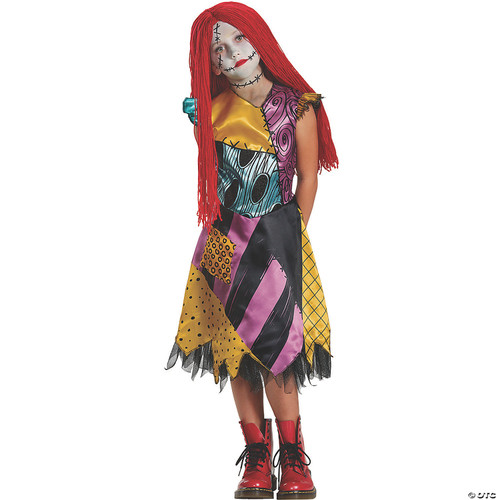 Disguise Disney Sally Nightmare Before Christmas Deluxe Girls' Costume, L