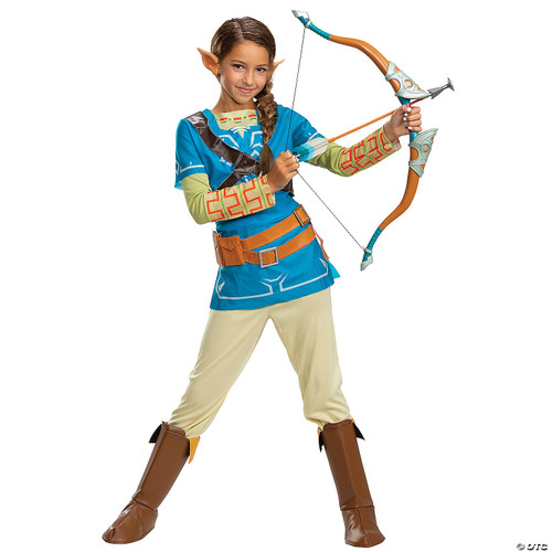 Link Breath Of The Wild Deluxe Costume, Blue, Medium (7-8)
