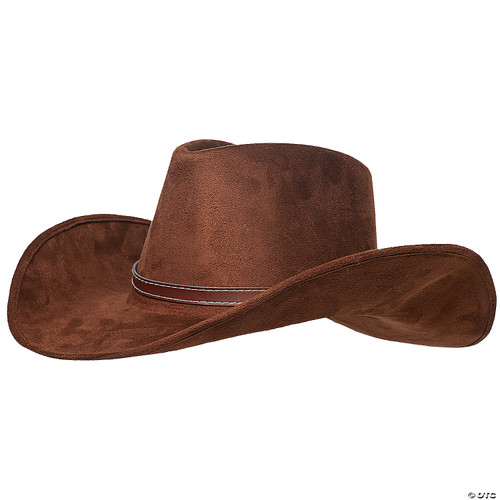 Underwraps Unisex Adult Costume Cowboy Hat, Brown, One Size - One Size Fits Most
