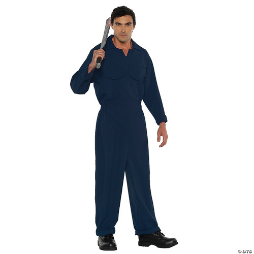 UNDERWRAPS Cosplay Horror Killer Jumpsuit - Men's Coverall Horror Jumpsuits, Serial Killer Scary Horror Movie Boiler Colored Coverall Jumpsuit, Navy, XX-Large