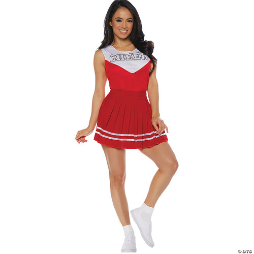 Underwraps Women's Classic Cheerleader Costume-Cheer Red, Medium
