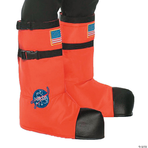 UNDERWRAPS unisex adults Astronaut Boot Top Covers - Orange Adult Sized