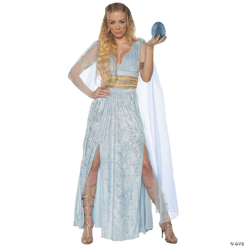 Underwraps Women's Renaissance Dragon Queen Costume, Blue, Small