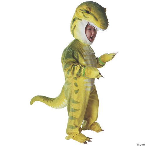 Underwraps Costumes Baby's T-Rex Costume Jumpsuit, Green, Large (2T-4T)