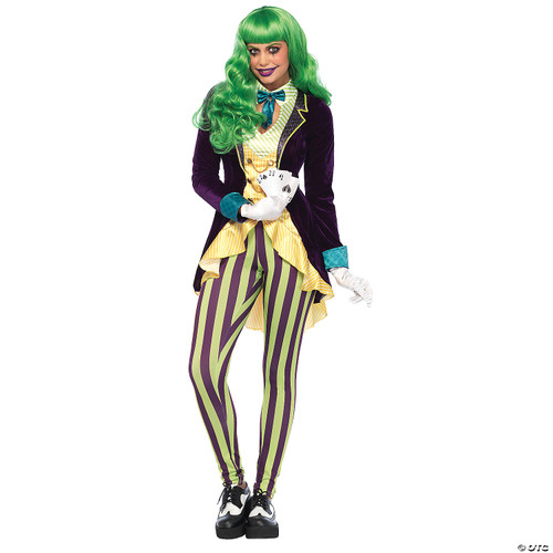 Leg Avenue Womens 2 Pc Wicked Trickster Villain Costume with Jacket, Leggings, XS, Multicolor