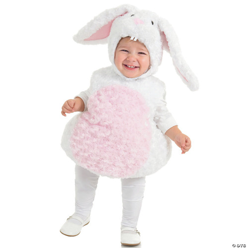Underwraps Baby's Rabbit Belly-Babies, White/Pink, Large Costume
