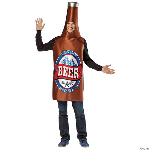 Rasta Imposta mens Beer Bottle Adult Sized Costumes, Brown, One Size US - One