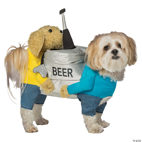 Rasta Imposta Dogs Carrying Beer Keg Dog Costume - SM