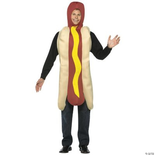 Rasta Imposta Lightweight Hot Dog Costume, Multi-Colored, One Size - One Size
