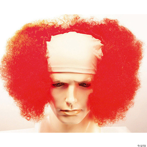 Lacey Wigs Bald Curly Clown Red Costume Wig