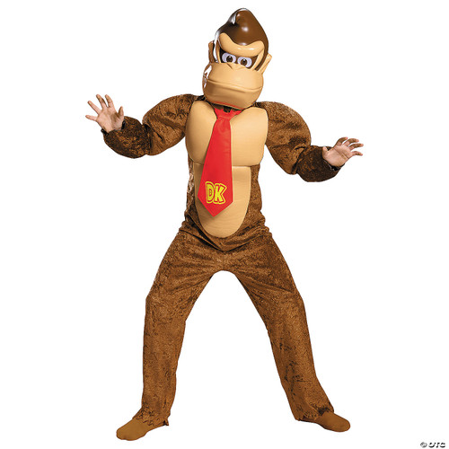 Disguise Donkey Kong Deluxe Super Mario Bros. Nintendo Costume, Small/4-6, Brown