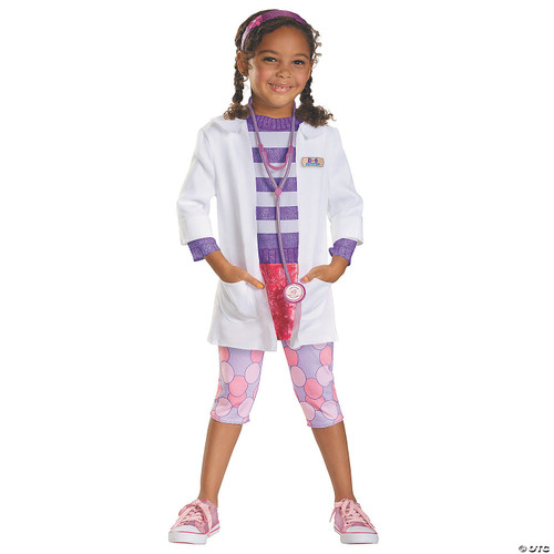 Disguise Disney Doc McStuffins Deluxe Girls' Costume One Color, 3T-4T
