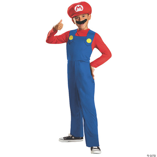 Nintendo Super Mario Brothers Mario Classic Boys Costume, Medium/7-8