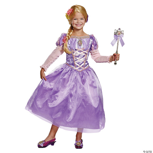 Disguise Disney Princess Rapunzel Tangled Deluxe Girls' Costume Purple