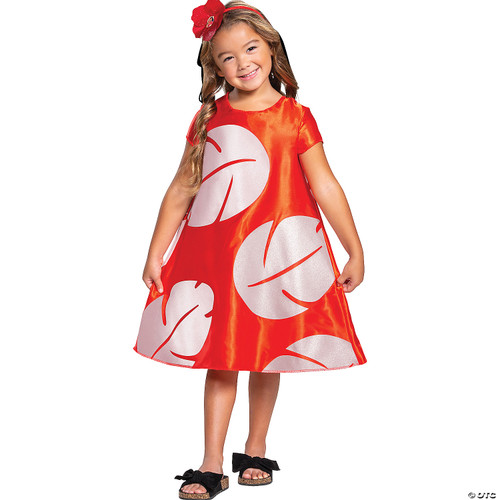 Lilo Costume for Kids, Official Kids Lilo and Stitch Costume Dress and Headband, Toddler Size Small (2T) Multicolored