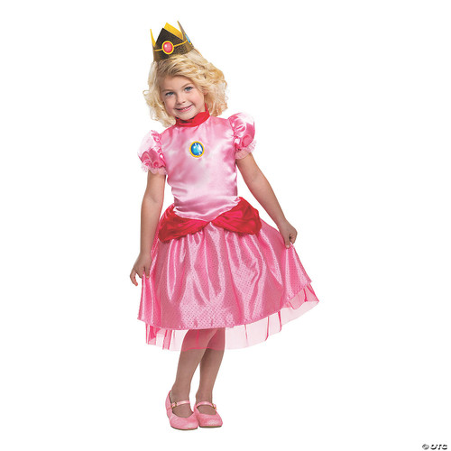 Disguise Princess Peach Costume Dress, Nintendo Super Mario Bros Dress Up Outfit