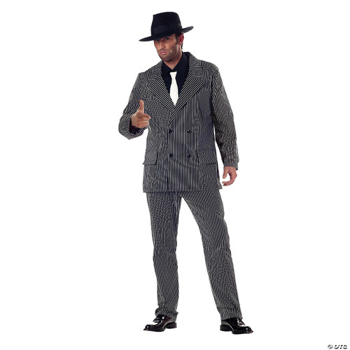 California Costumes mens Gangster Adult Sized Costume, Black and White, Large US
