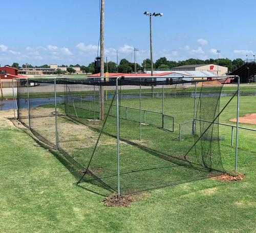 Cimarron Sports #60 Twisted Poly Batting Cage Nets in size 70'x14'x12'