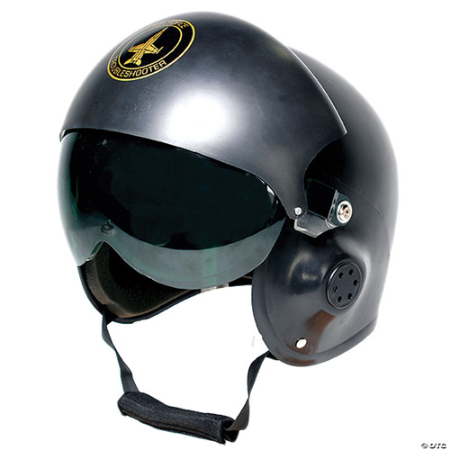 UNDERWRAPS Adult Costume Pilot Helmet Black - One Size Fits Most