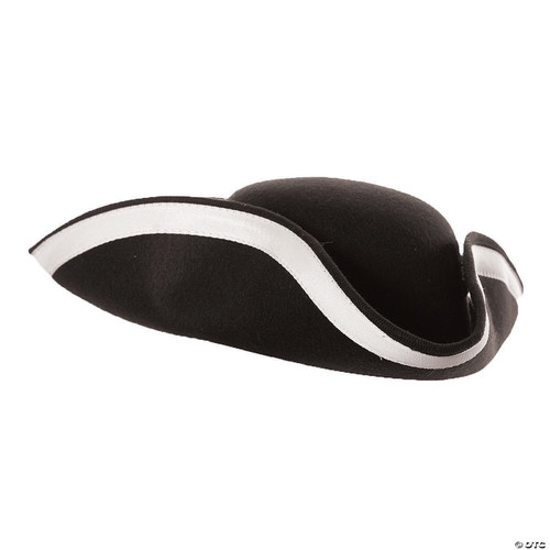 Adult's Unisex Colonial Pirates Tri Fold Pirate Hat for Halloween - Pirate Tri