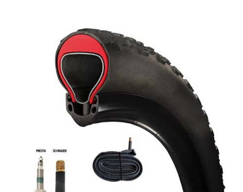 Rambo Bikes Tannus Armour 24" x 4" Tire Insert with Tube, Schrader Valve