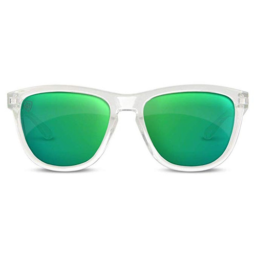 Epoch Lutzka X Skateboarding Sport Clear with Green Mirror Lens Sunglasses