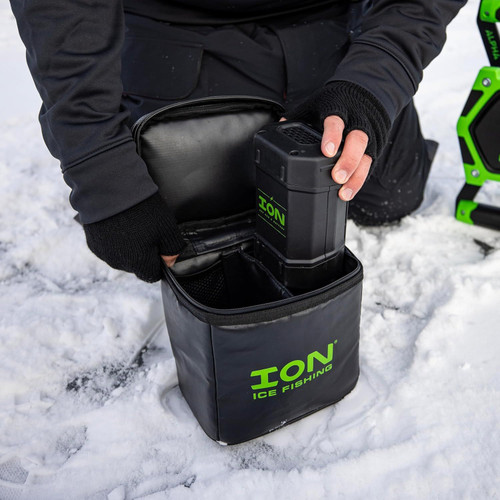 Ion Ice Fishing Battery Bag, Holds Up To 2 ION 40V Auger Batteries
