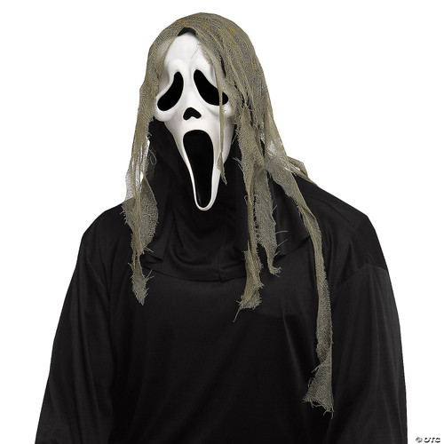 Adult Ghost Face® Crypt Creature Gauze Mask - One Size Fits Most