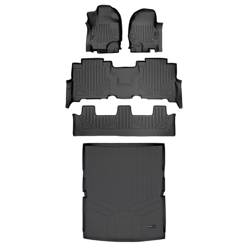 Smartliner Floor Mats 3 Rows Cargo Behind 2Nd Row Set Fits2018-22 Expedition Max