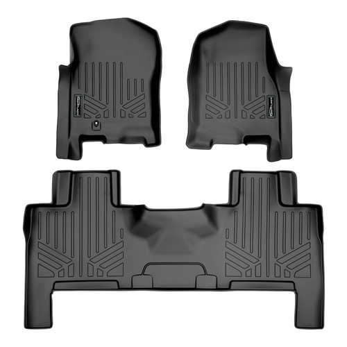 Smartliner Floor Mats 2 Row Liner Set Fits 2007-10 Fits Ford Expedition