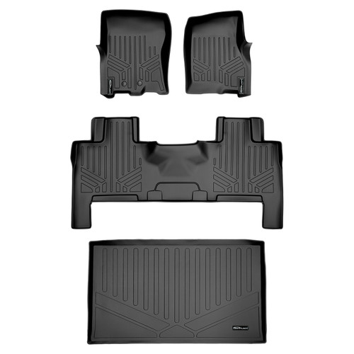 Smartliner Floor Mats Cargo Liner Behind 3Rd Row Set Fits 2011-17 Expedition El