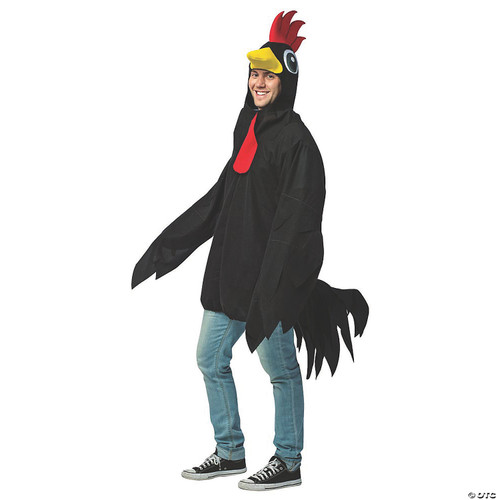 Black Rooster Costume - One Size Fits Most