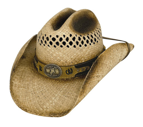 NEW Bullhide Hats 2645 Shut Up And Ride Extra Large Natural Cowboy Hat