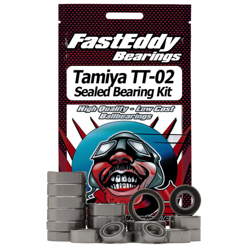 New Team Fasteddy Tamiya Tt-02 Chassis Rubber Sealed Bearing Kit