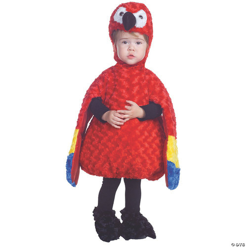 Toddler's Cute Parrot Costume for Halloween and Dress Up - Parrot Belly Babies