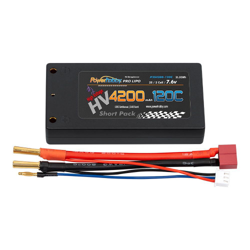 HRP Power Hobby 2S 7.6V Hv + Graphene 4200Mah 120C Shorty Lipo Battery HRP Power Hobby 2S 7.6V Hv + Graphene 4200Mah 120C Shorty Lipo Battery