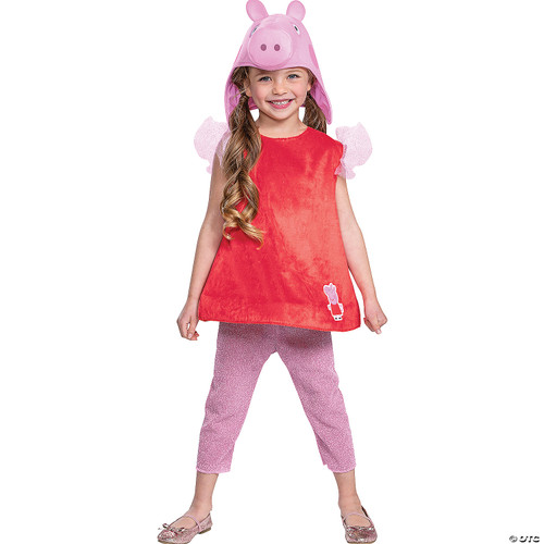 Disguise Peppa Pig Costume for Girls, Official Nick Jr Character Jumpsuit Dress