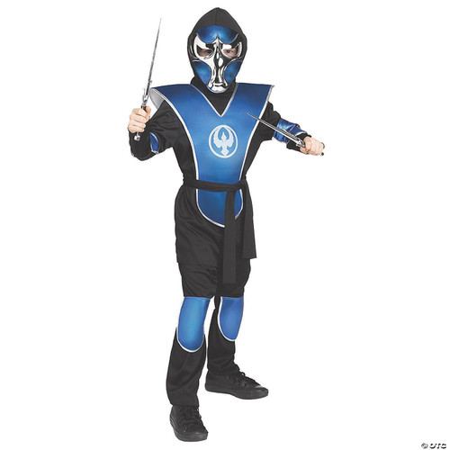 Raven Ninja Blue Chrome Costume