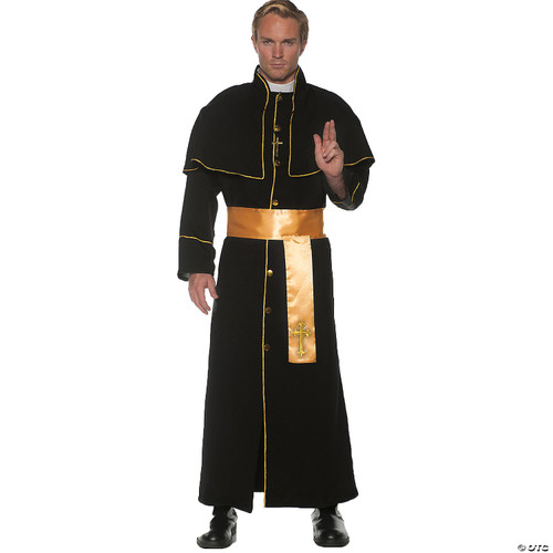 Underwraps Men's Deluxe Priest Robe Costume-Gold, One Size