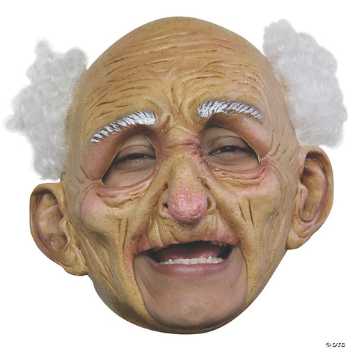 Old Man Deluxe Chinless Mask Costume - One Size Fits Most