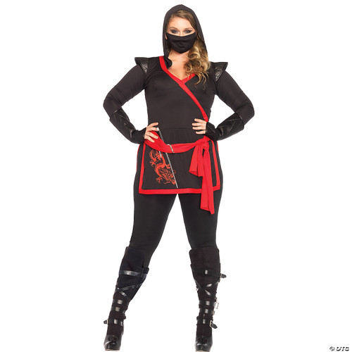 Leg Avenue Costume, Black/Red, 1X-2X